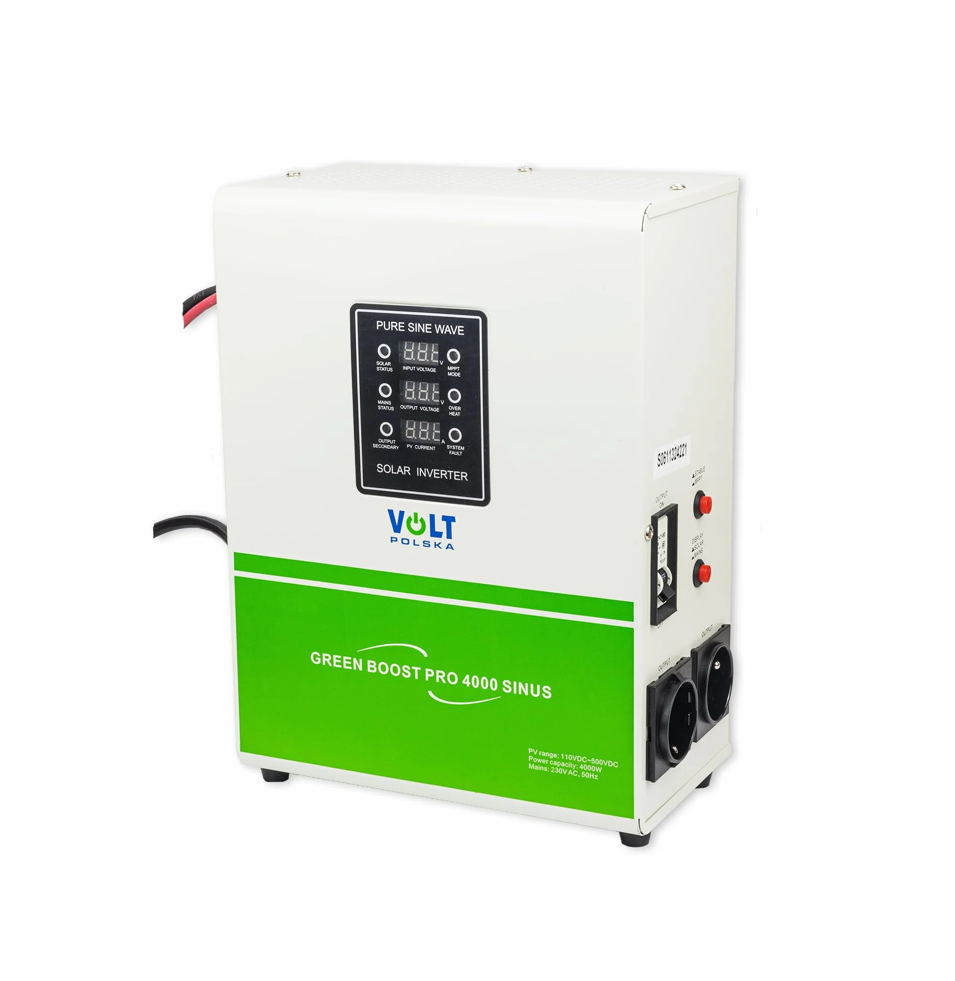 GREEN BOOST PRO 4000 SINUS BYPASS (120-500VDC) PRZETWORNICA SOLARNA DO GRZANIA WODY, BOJLERA