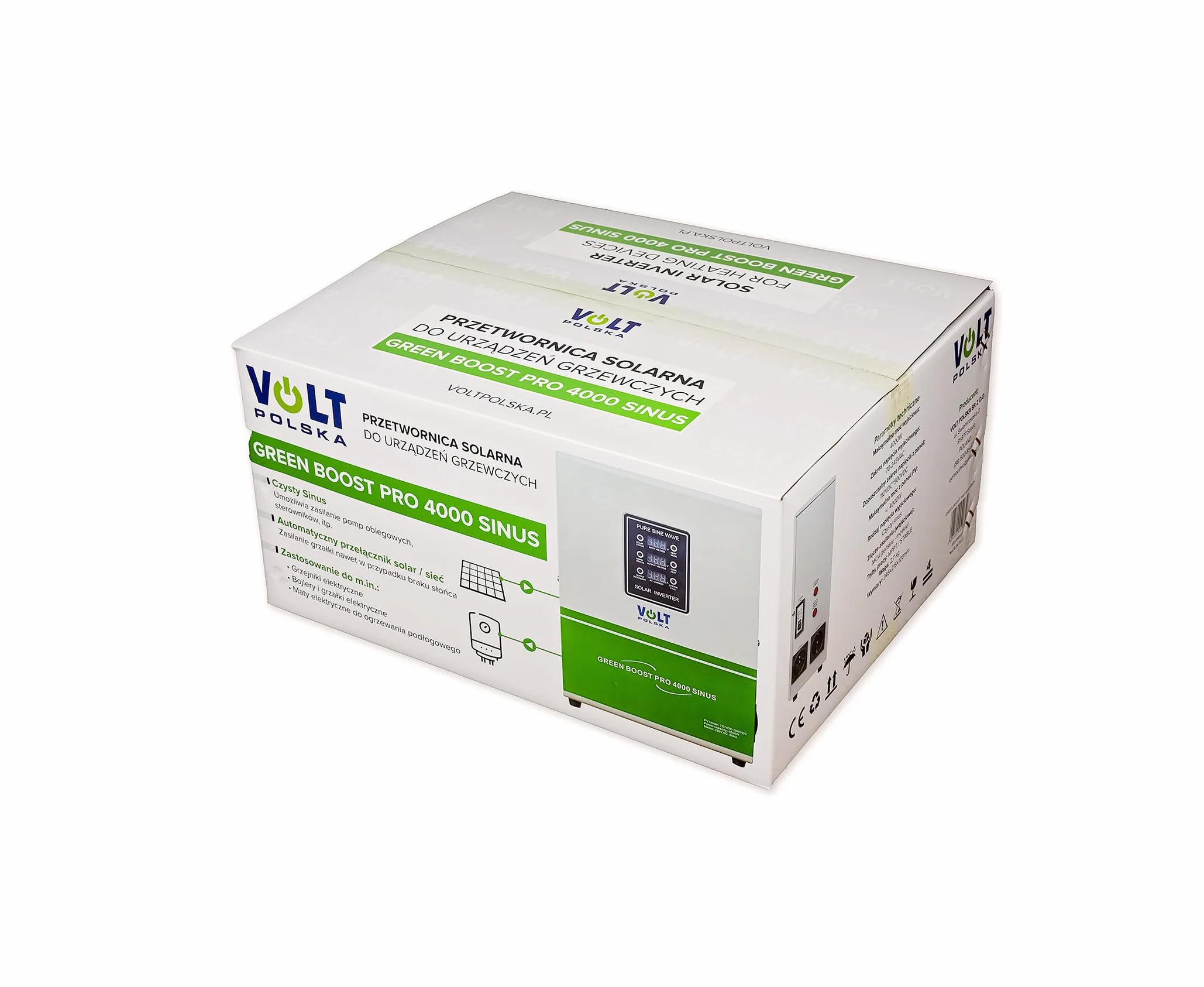 GREEN BOOST PRO 4000 SINUS BYPASS (120-500VDC) PRZETWORNICA SOLARNA DO GRZANIA WODY, BOJLERA