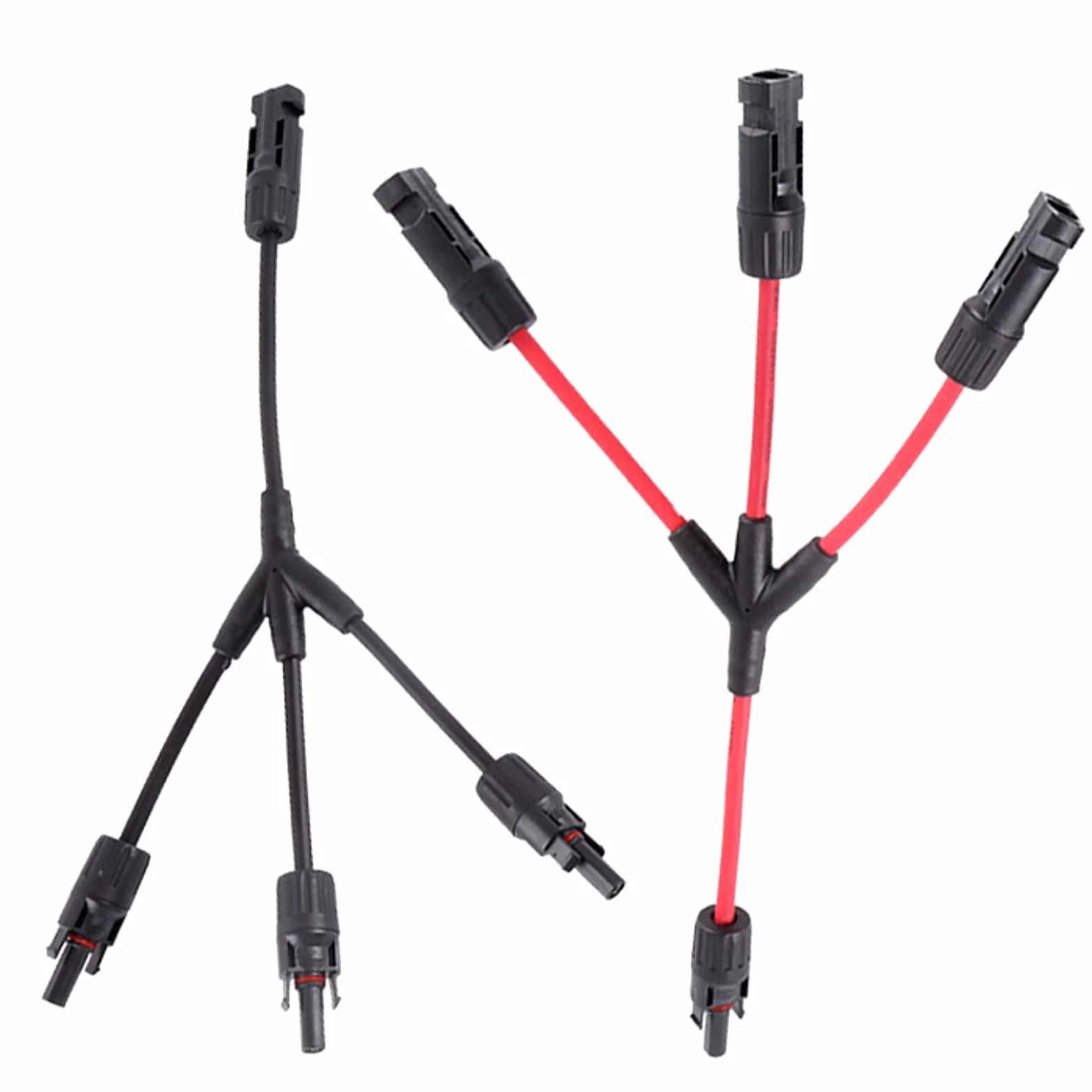 Solarny kabel Y 6 mm², wtyczka Y, para solarna, rozdzielacz Y, moduły wtyku PV Y, połączenie równoległe do elektrowni balkonowych (potrójny M/FFF i F/MMM)