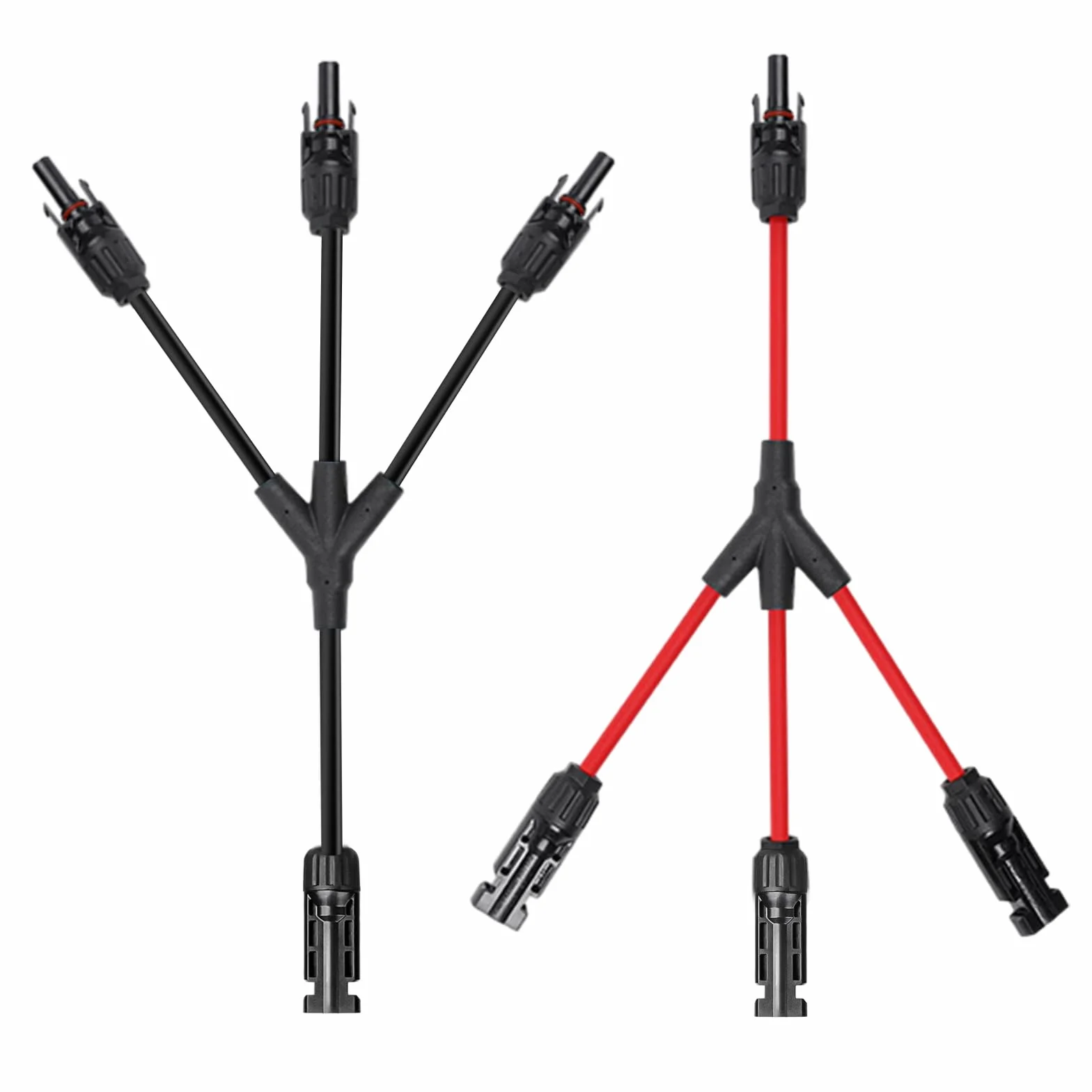 Solarny kabel Y 6 mm², wtyczka Y, para solarna, rozdzielacz Y, moduły wtyku PV Y, połączenie równoległe do elektrowni balkonowych (potrójny M/FFF i F/MMM)